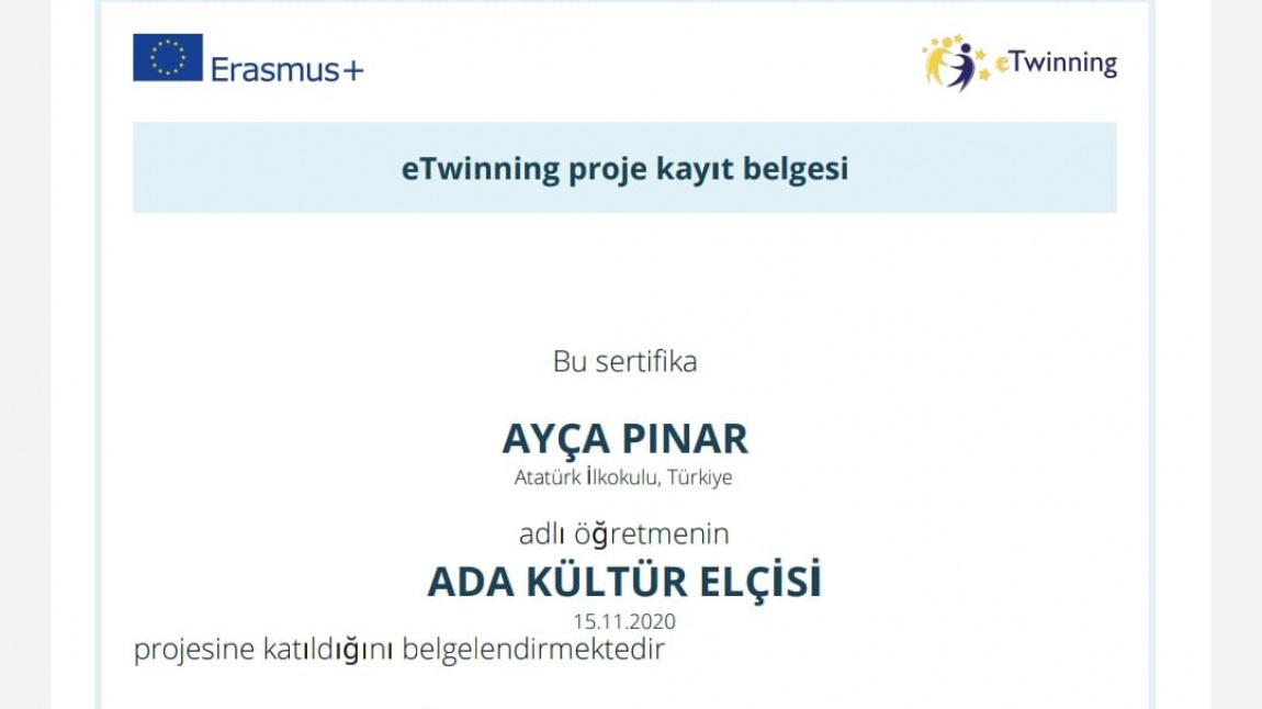 Atatürk İlkokulun'da Yeni E-Twinning Projemiz 